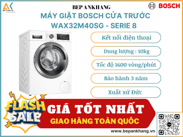 Máy giặt cửa trước Bosch 10 kg WAX32M40SG - sirei 8